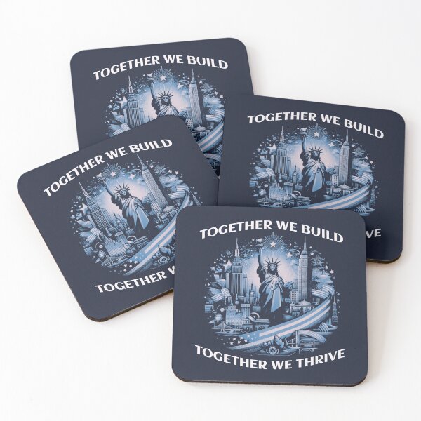 Item preview, Together We Build Liberty’s Glow In Blue Skies designed and sold by SplashTastic.