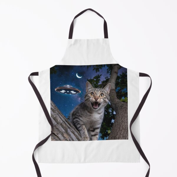 Item preview, Alien Invasion, spaceship, UFO, Cat, Feline, meme, funnyfits70, Humor, Funny, retro, vintages, funny quotes, animal humor, designed and sold by FunnyFits70.