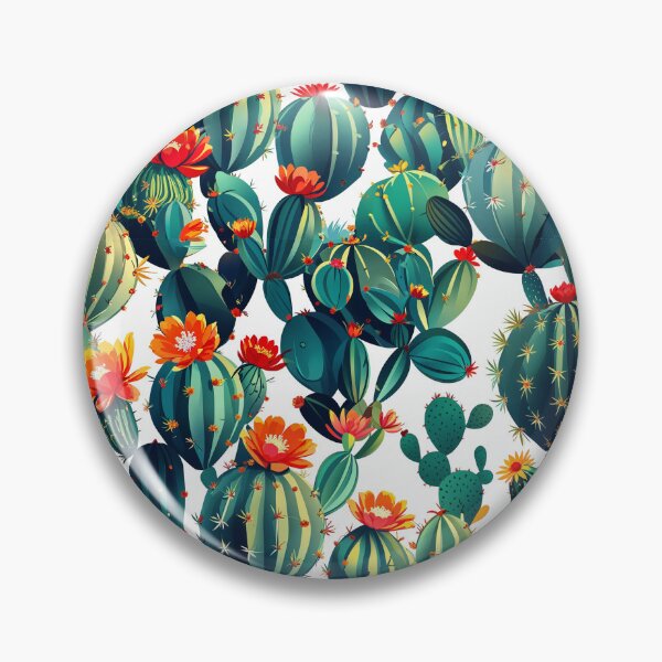 Item preview, Cactus Blooms Pattern designed and sold by Canvas-Whispers.