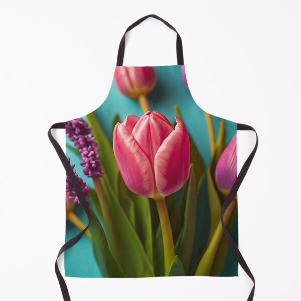 Item preview, Beautiful spring flowers. Pink tulips and lavander designed and sold by SeaSoulArt.
