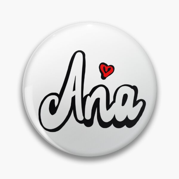 Item preview, Ana popular girls first name in white. Personalized personalised customised name Ana designed and sold by Artonmytee.