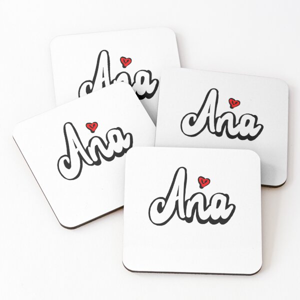 Item preview, Ana popular girls first name in white. Personalized personalised customised name Ana designed and sold by Artonmytee.