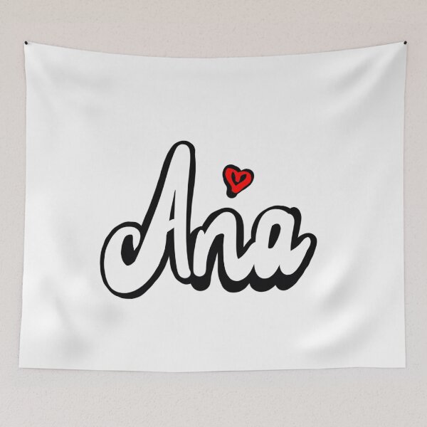 Item preview, Ana popular girls first name in white. Personalized personalised customised name Ana designed and sold by Artonmytee.