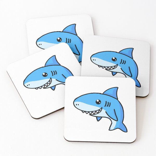 Item preview, Cute Shark - Playful Ocean Predator Design designed and sold by Templatemini.
