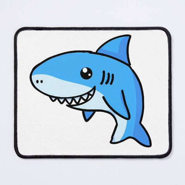 Item preview, Cute Shark - Playful Ocean Predator Design designed and sold by Templatemini.