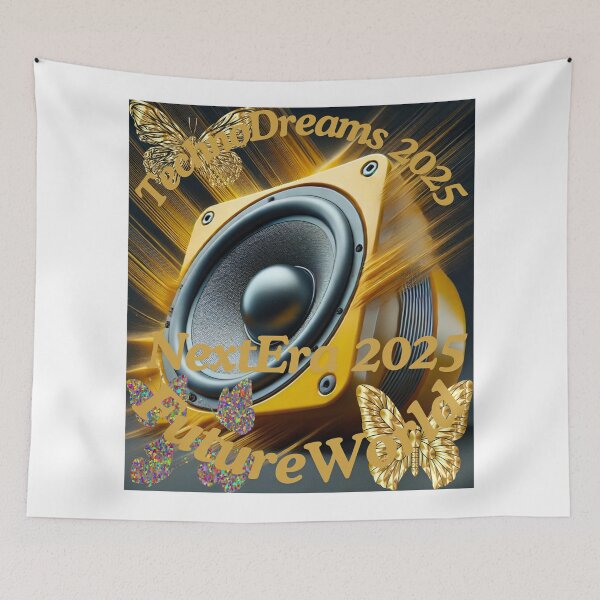 Item preview, Techno Dreams 2025 – Futuristic EDM Speaker & Butterfly Design designed and sold by Azazel77.