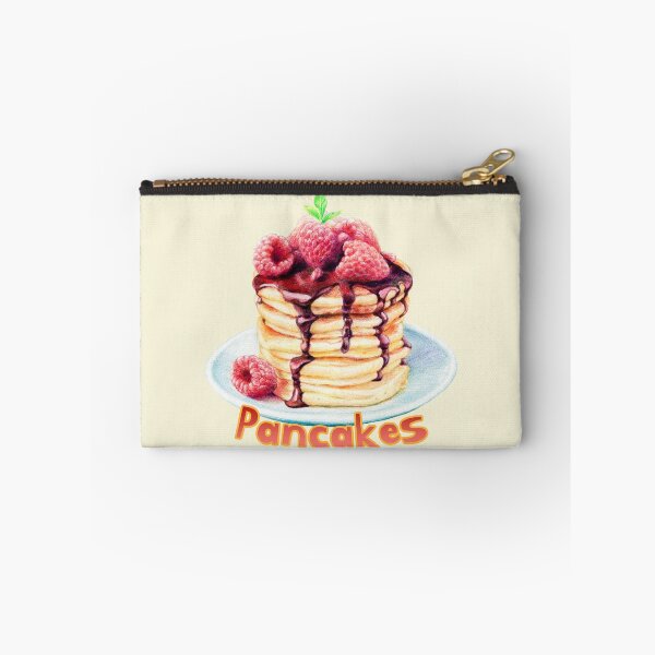 Item preview, Pancakes with raspberries and chocolate syrup designed and sold by minsillust.