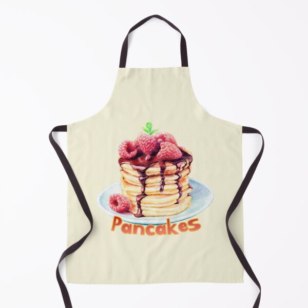 Item preview, Pancakes with raspberries and chocolate syrup designed and sold by minsillust.