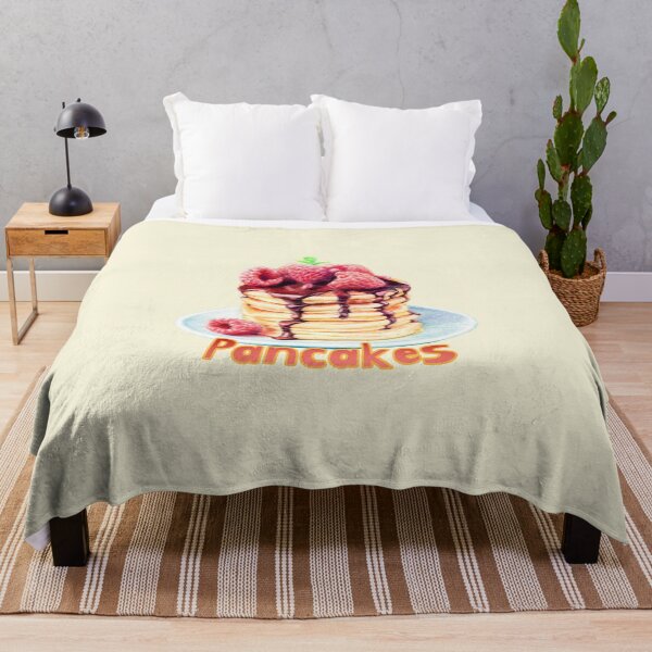 Item preview, Pancakes with raspberries and chocolate syrup designed and sold by minsillust.