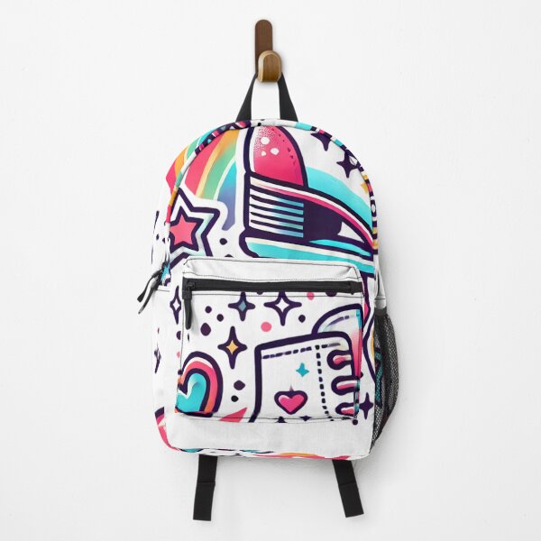Item preview, Retro Roller Skate with Rainbow – Colorful Pop Art Vibes designed and sold by Linework Studio.