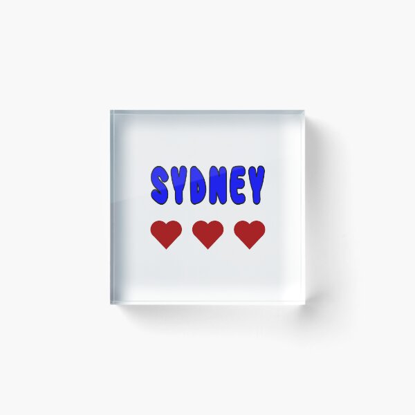 Item preview, Sydney, The City I Love, Red Love Hearts designed and sold by AASparksDesigns.