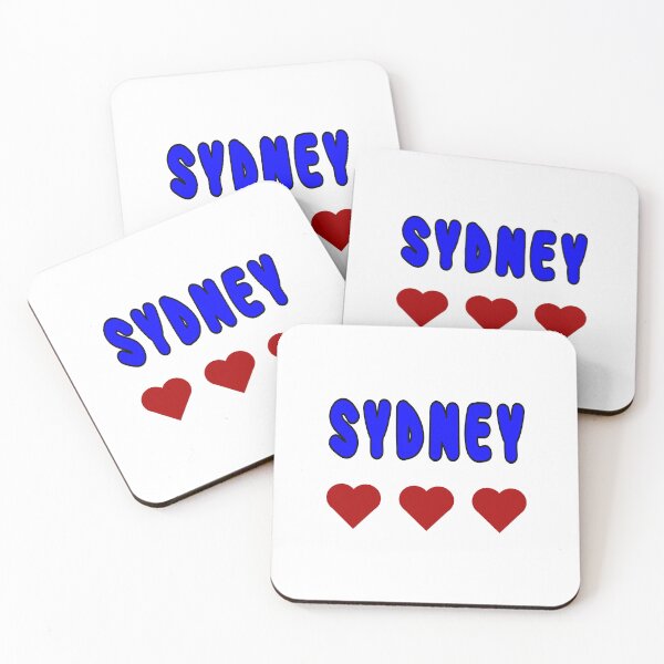 Item preview, Sydney, The City I Love, Red Love Hearts designed and sold by AASparksDesigns.