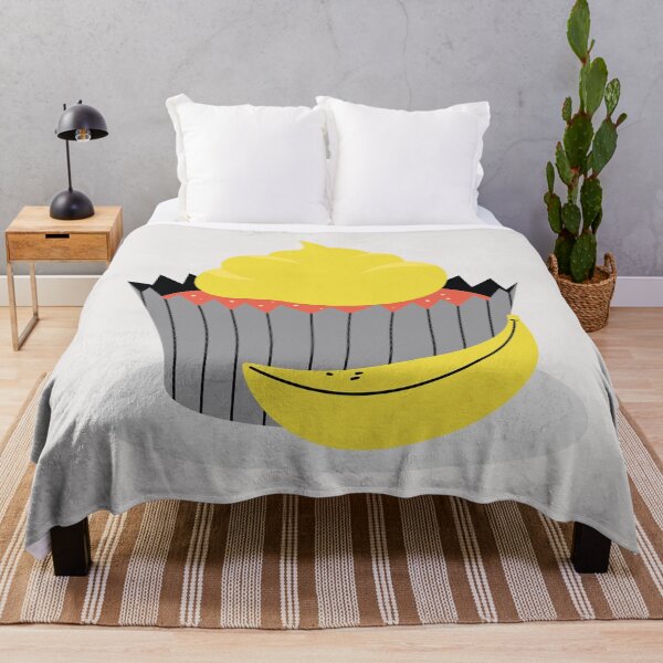 Item preview, Flat Design Illustration with Banana Cupcake designed and sold by AlginaPugachova.