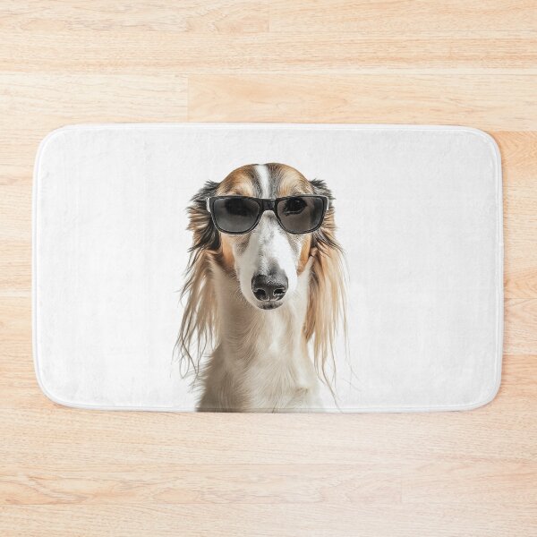 Item preview, Funny cool Borzoi Dog wearing sunglasses designed and sold by LazyOwlStore.
