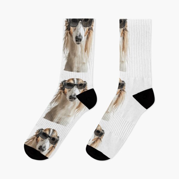 Item preview, Funny cool Borzoi Dog wearing sunglasses designed and sold by LazyOwlStore.