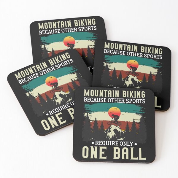 Item preview, Mountain Biking - Because One Ball Isn't Enough designed and sold by travelesque.