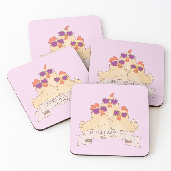 Item preview, Chickens Support Your Local Girl Gang designed and sold by Jess.a.creates.