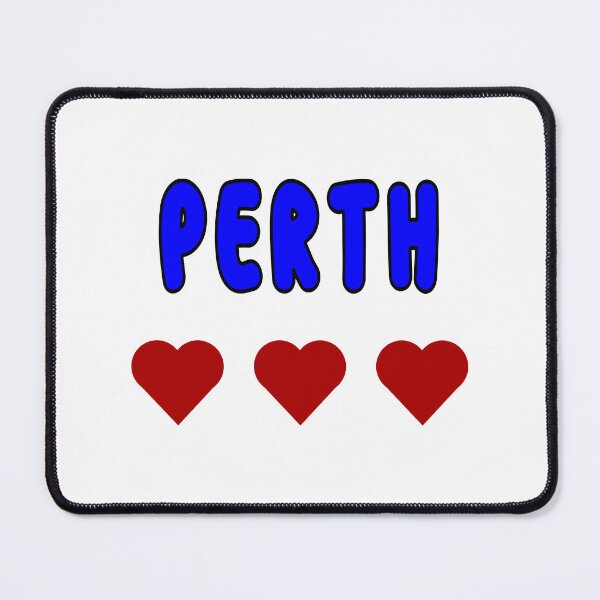 Item preview, Perth, The City I Love, Red Love Hearts designed and sold by AASparksDesigns.