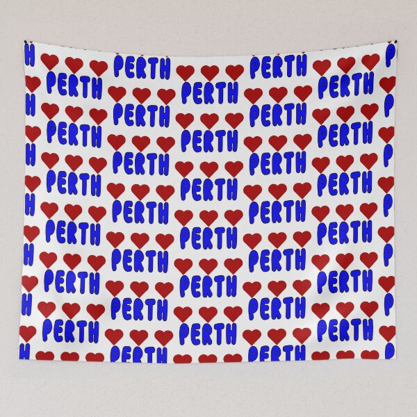 Item preview, Perth, The City I Love, Red Love Hearts designed and sold by AASparksDesigns.