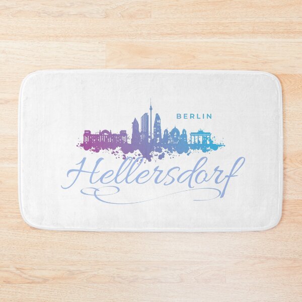 Item preview, Berlin skyline with Hellersdorf lettering designed and sold by Ecmoprints.