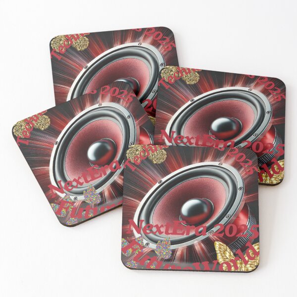 Item preview, Techno Dreams 2025 – Futuristic EDM Speaker & Butterfly Design designed and sold by Azazel77.