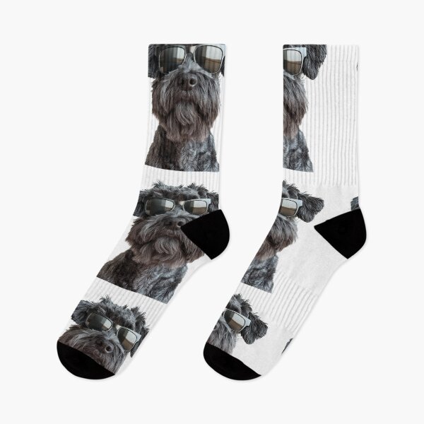 Item preview, Funny cool Bouvier des Flandres Dog wearing sunglasses designed and sold by LazyOwlStore.