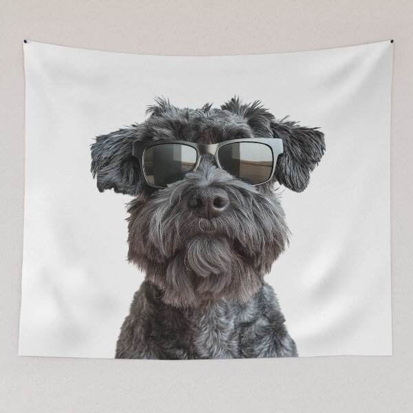 Item preview, Funny cool Bouvier des Flandres Dog wearing sunglasses designed and sold by LazyOwlStore.