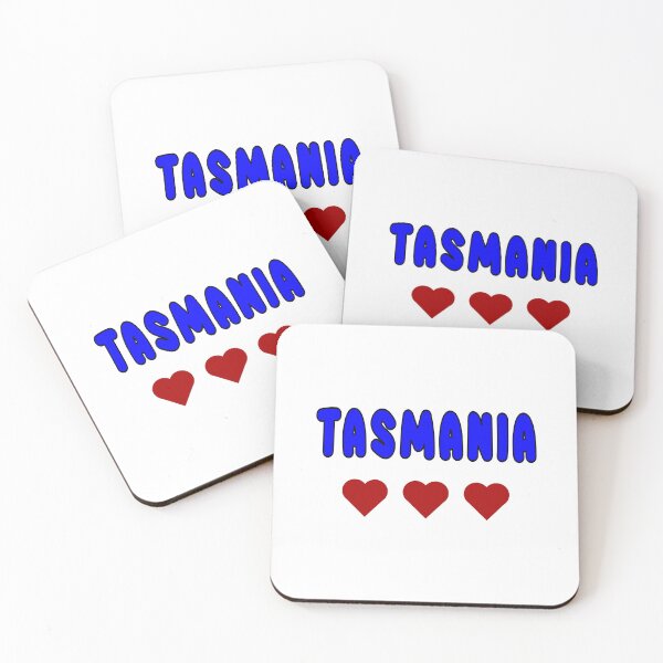 Item preview, Tasmania, The City I Love, Red Love Hearts designed and sold by AASparksDesigns.