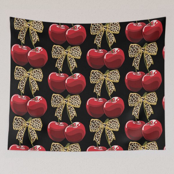 Item preview, Cherry print bow designed and sold by PMSNshop.