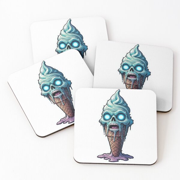 Item preview, Premium Cool Trendy Best Gift – Ice Cream Zombie That Accidentally Became a Cosmic Horror God Sticker designed and sold by Imaginarium of Chaos falcon88 .