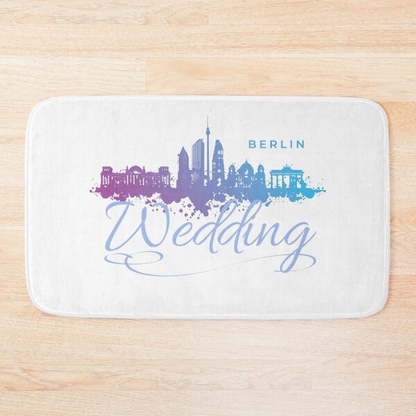 Artikelvorschau, Berlin Skyline mit Wedding Schriftzug entworfen und verkauft von Ecmoprints.