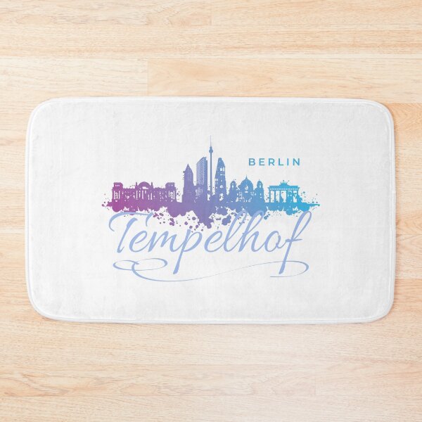 Item preview, Berlin skyline with Tempelhof lettering designed and sold by Ecmoprints.