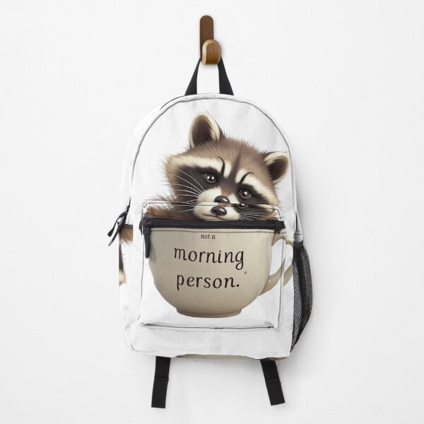 Item preview, Not a Morning Raccoon designed and sold by RACHAYASHOP.