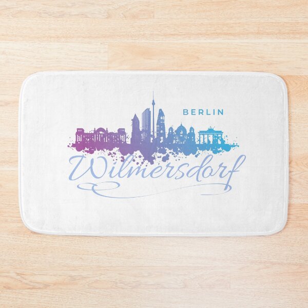 Item preview, Berlin skyline with Wilmersdorf lettering designed and sold by Ecmoprints.