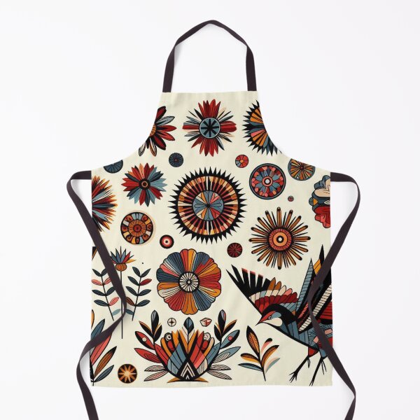 Item preview, Floral splendor with geometric bird designed and sold by Sigtrix.