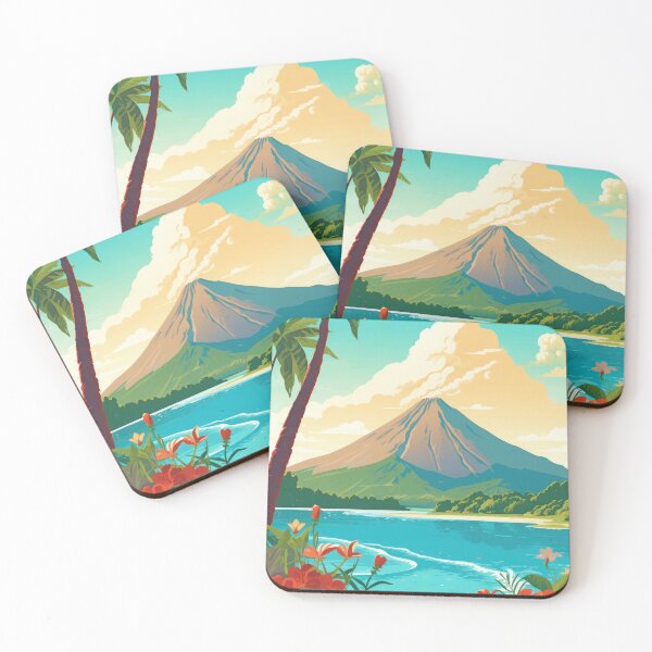 Item preview, Arenal Mountain designed and sold by WanderlustArtsy.