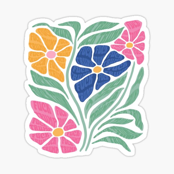 Artikel-Vorschau von Dezente Fuck Trump Blume, Anti Trump Floral, Demokrat, Fuck Trump Progressive Liberal Flower, designt und verkauft von Annie Tong.