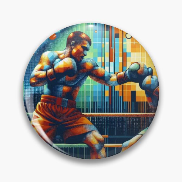 Item preview, Psychedelic boxing match in colors designed and sold by Sigtrix.