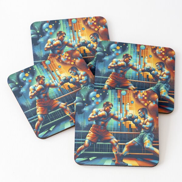 Item preview, Psychedelic boxing match in colors designed and sold by Sigtrix.