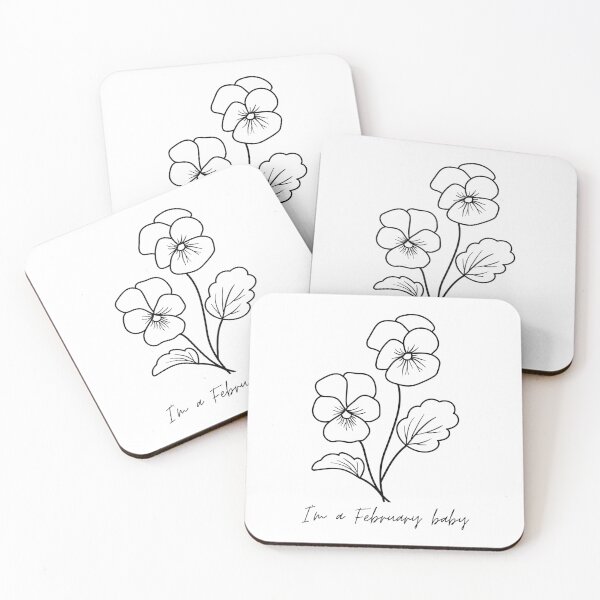 Item preview, February Baby Birth Flower Art Print | Delicate Violet Botanical Illustration | Winter Born Gift | February Birth Month Celebration | Amethyst Month Bloom designed and sold by ozdilh.