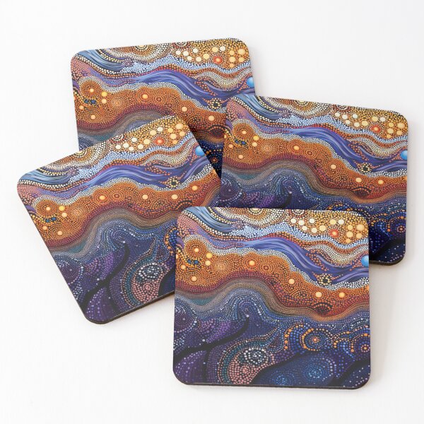 Item preview, Aboriginal Inspired Dot Art - Christmas Night designed and sold by GrinGalore.