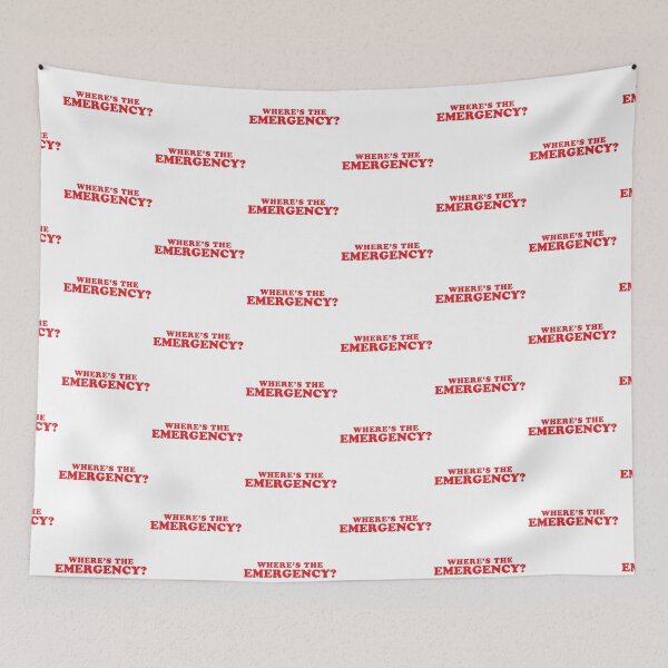 Item preview, Where’s the Emergency? designed and sold by jazzydevil.