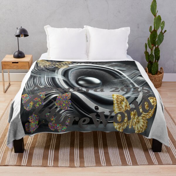 Item preview, Techno Dreams 2025 – Futuristic EDM Speaker & Butterfly Design designed and sold by Azazel77.
