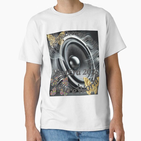Item preview, Techno Dreams 2025 – Futuristic EDM Speaker & Butterfly Design designed and sold by Azazel77.
