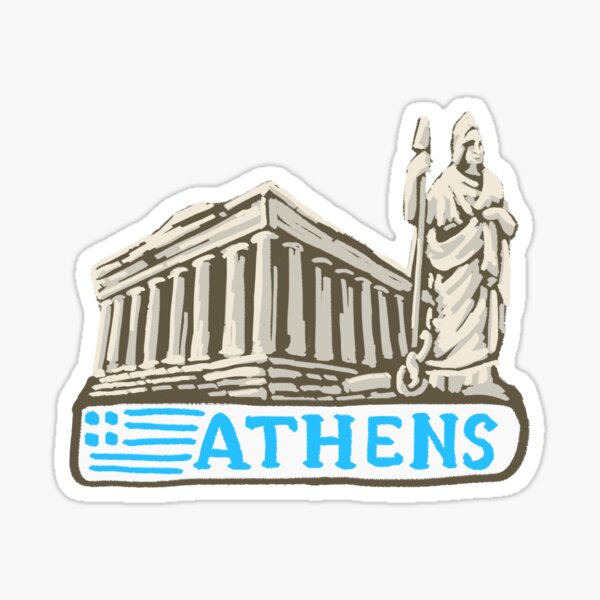 Artikel-Vorschau von Athen, Griechenland, Souvenir-Geschenk für Touristen, designt und verkauft von MichaeIRellov.
