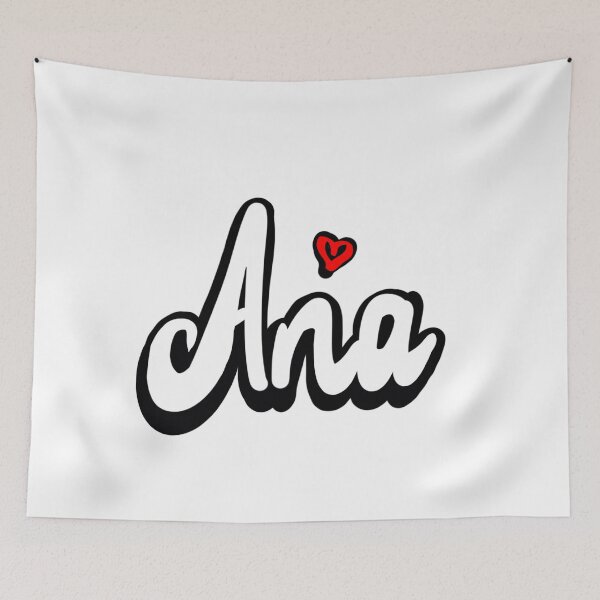 Item preview, Ana popular girls first name in white 2. Personalized personalised customised name Ana designed and sold by Artonmytee.