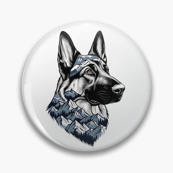 Item preview,  Mountain Silhouette of a German Shepherd designed and sold by GoodyPaws.