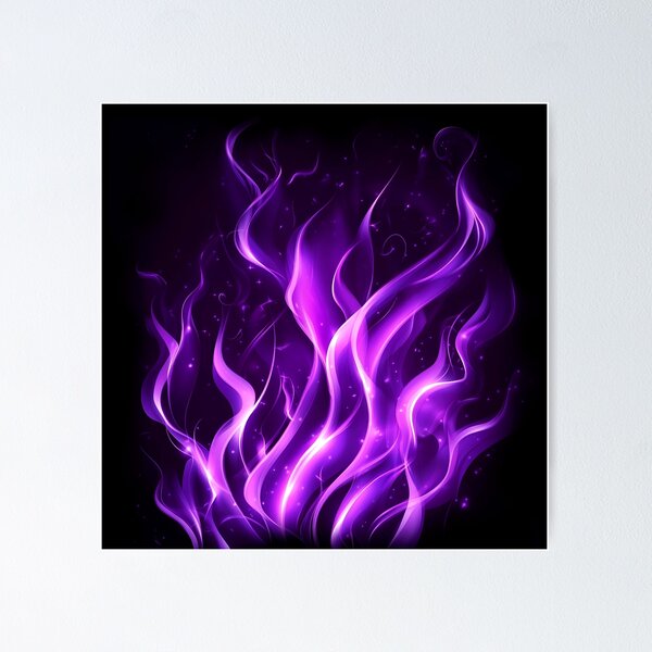 Item preview, Fire purple art magic designed and sold by BeebooDesign.