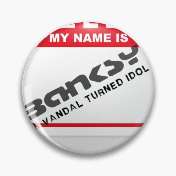 Item preview, Hello my name is banksy red designed and sold by Betojimenez13.