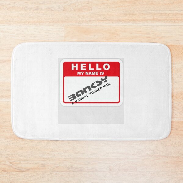 Item preview, Hello my name is banksy red designed and sold by Betojimenez13.